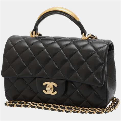 chanel black lambskin xl tote|chanel mini flap bag with top handle.